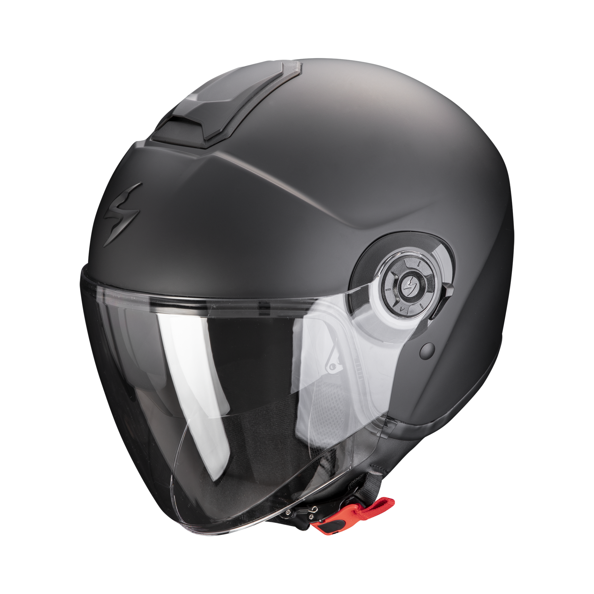 Image of Scorpion Exo-City II Solid Matt Black Jet Helmet Size M EN