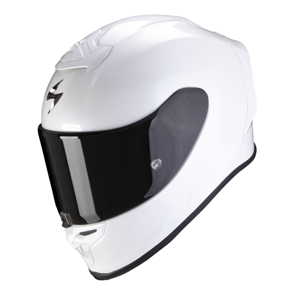 Image of Scorpion Exo-R1 Evo Air Solid Pearl White Full Face Helmet Size L EN