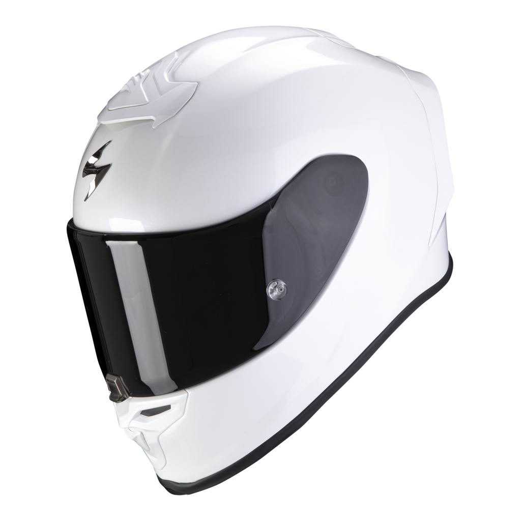 Image of Scorpion Exo-R1 Evo Air Solid Pearl White Full Face Helmet Size M EN