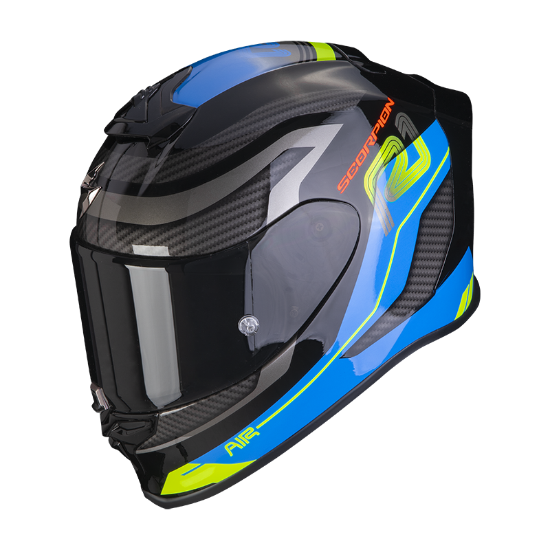 Image of Scorpion Exo-R1 Evo Air Vatis Black-Blue Full Face Helmet Size L EN