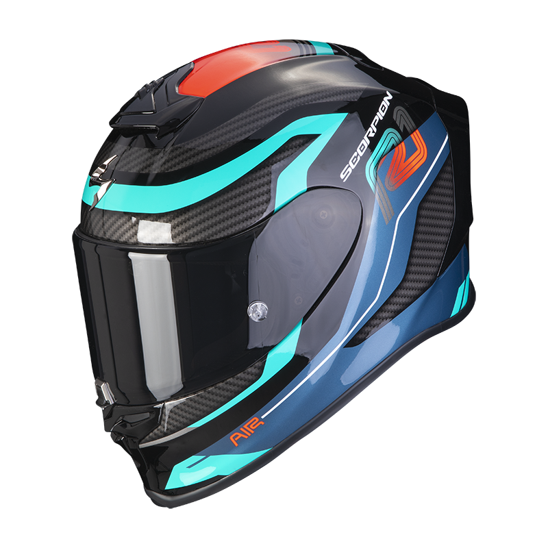 Image of Scorpion Exo-R1 Evo Air Vatis Black-Blue-Red Full Face Helmet Size XL EN