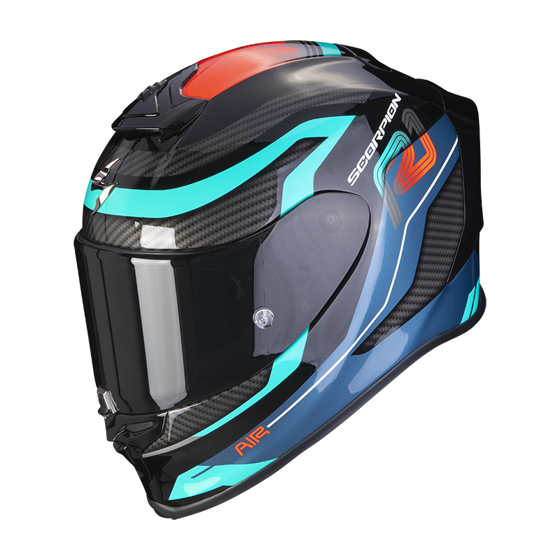 Image of Scorpion Exo-R1 Evo Air Vatis Black-Blue-Red Full Face Helmet Size XS EN