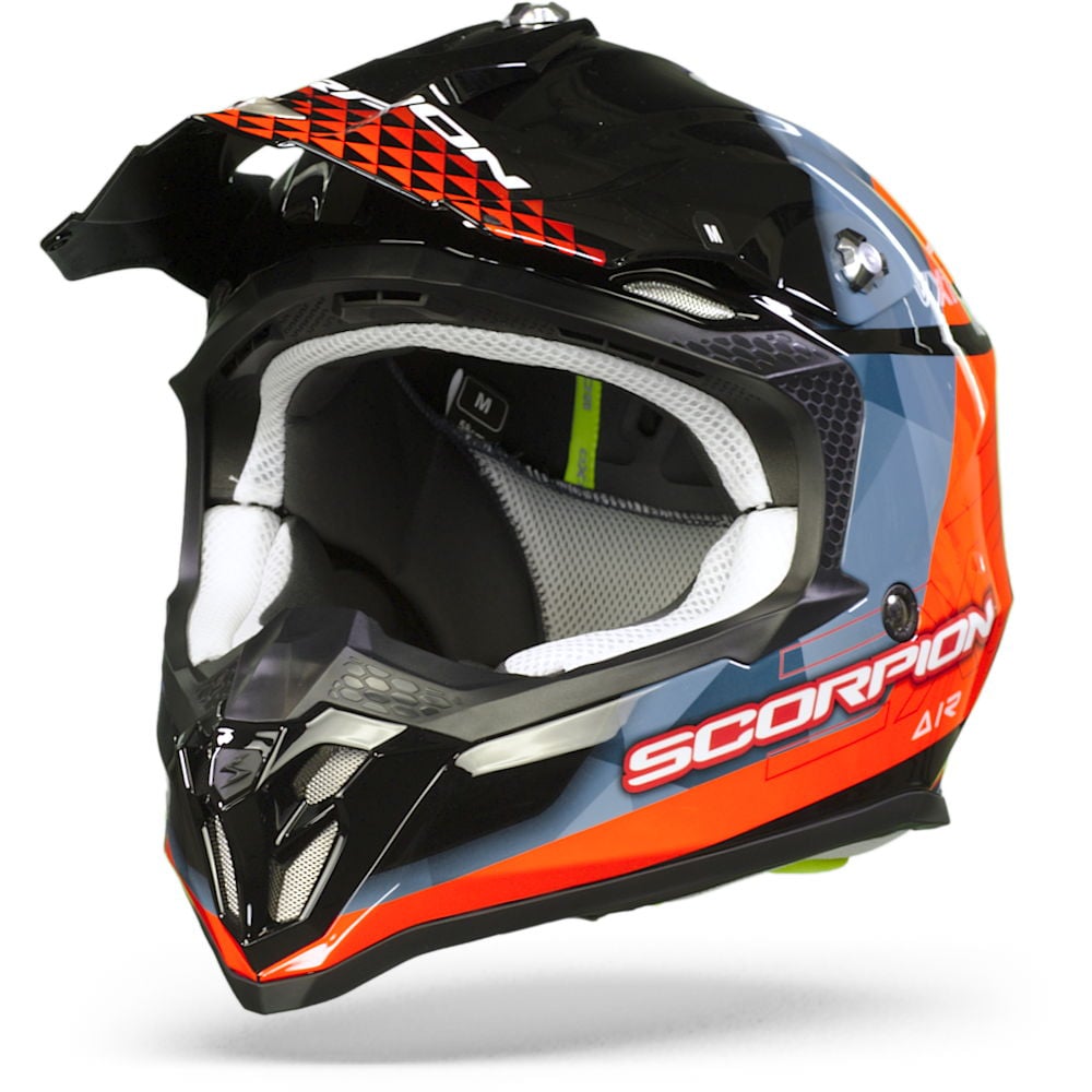 Image of Scorpion VX-16 Air Gem Black-Red Casque Cross Taille S