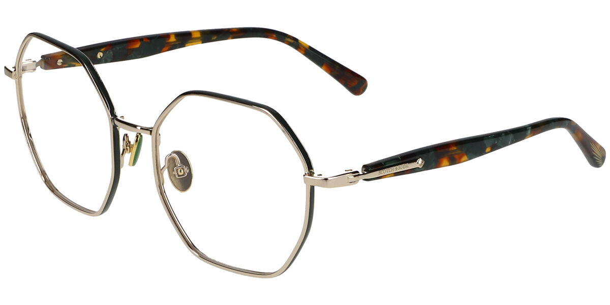 Image of Scotch & Soda 3029 402 54 Złote Damskie Okulary Korekcyjne PL