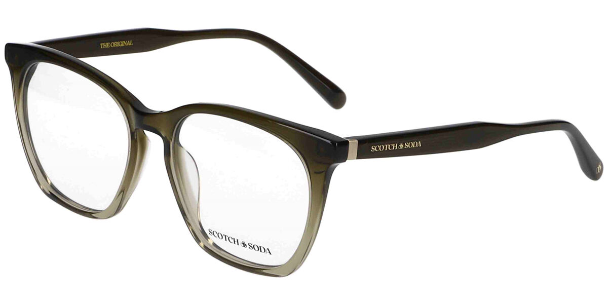 Image of Scotch & Soda 3038 552 53 Zielone Damskie Okulary Korekcyjne PL