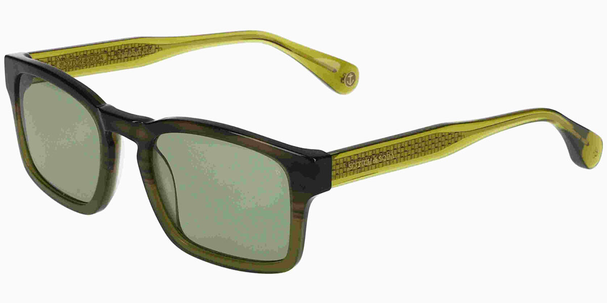 Image of Scotch & Soda 8026 517 53 Lunettes De Soleil Homme Vertes FR