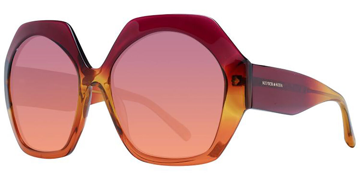 Image of Scotch & Soda SS7021 105 Óculos de Sol Vermelhos Masculino BRLPT