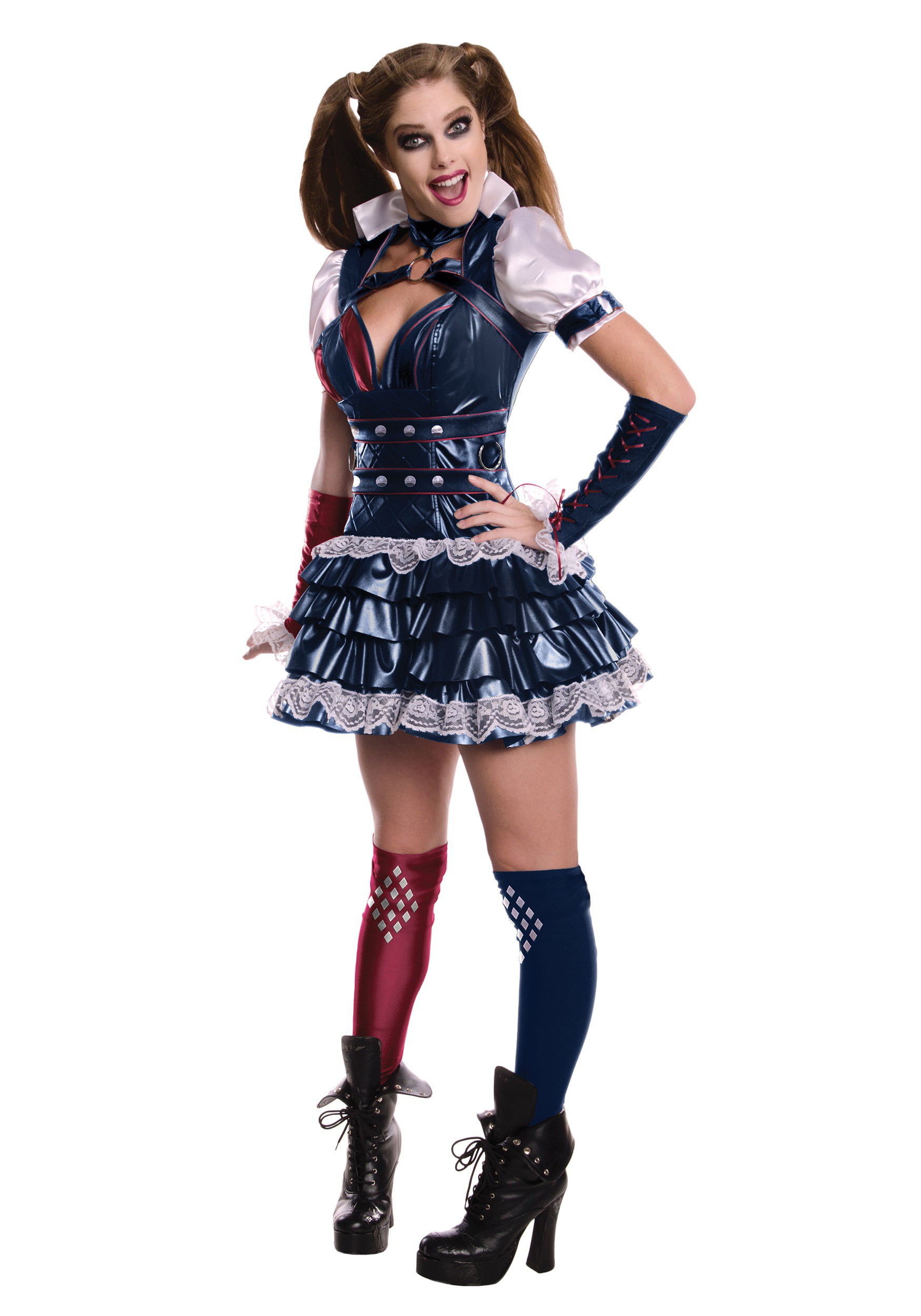 Image of Secret Wishes Arkham Knight Harley Quinn Women's Costume ID RU884837-L