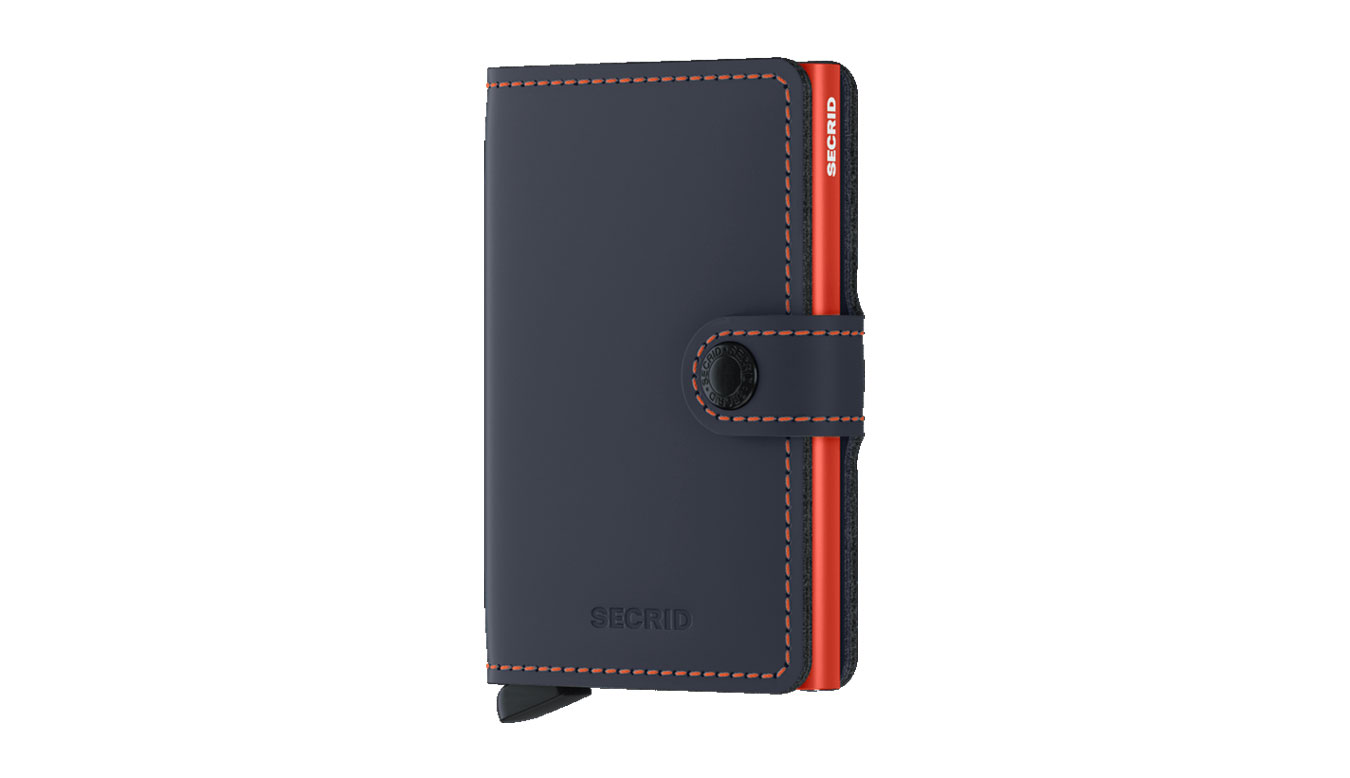 Image of Secrid Miniwallet Matte Nightblue & Orange RO