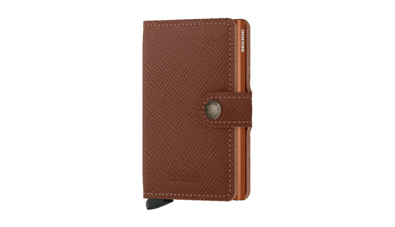 Image of Secrid Miniwallet Safiano Caramel US