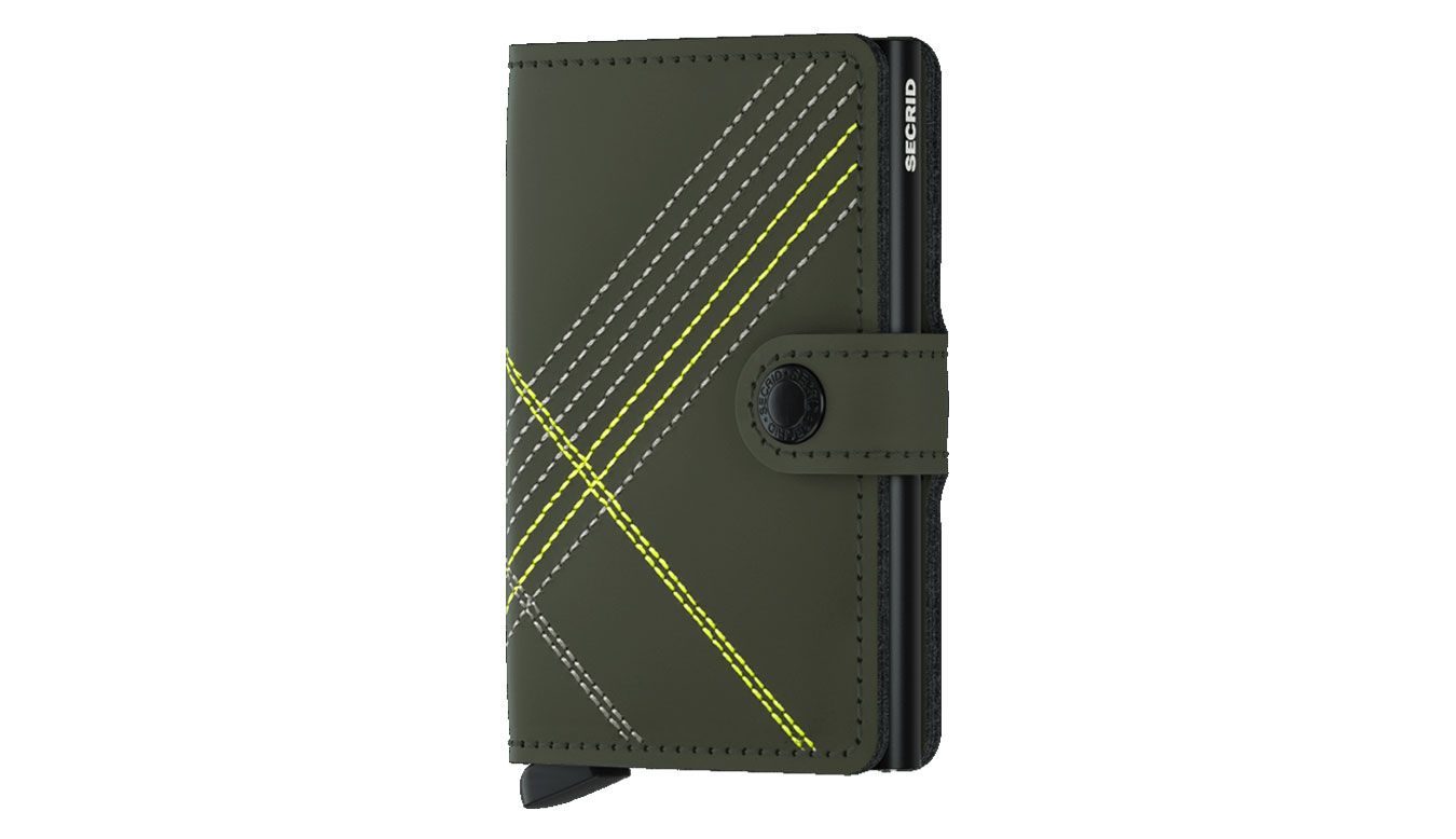 Image of Secrid Miniwallet Stitch Linea Lime US