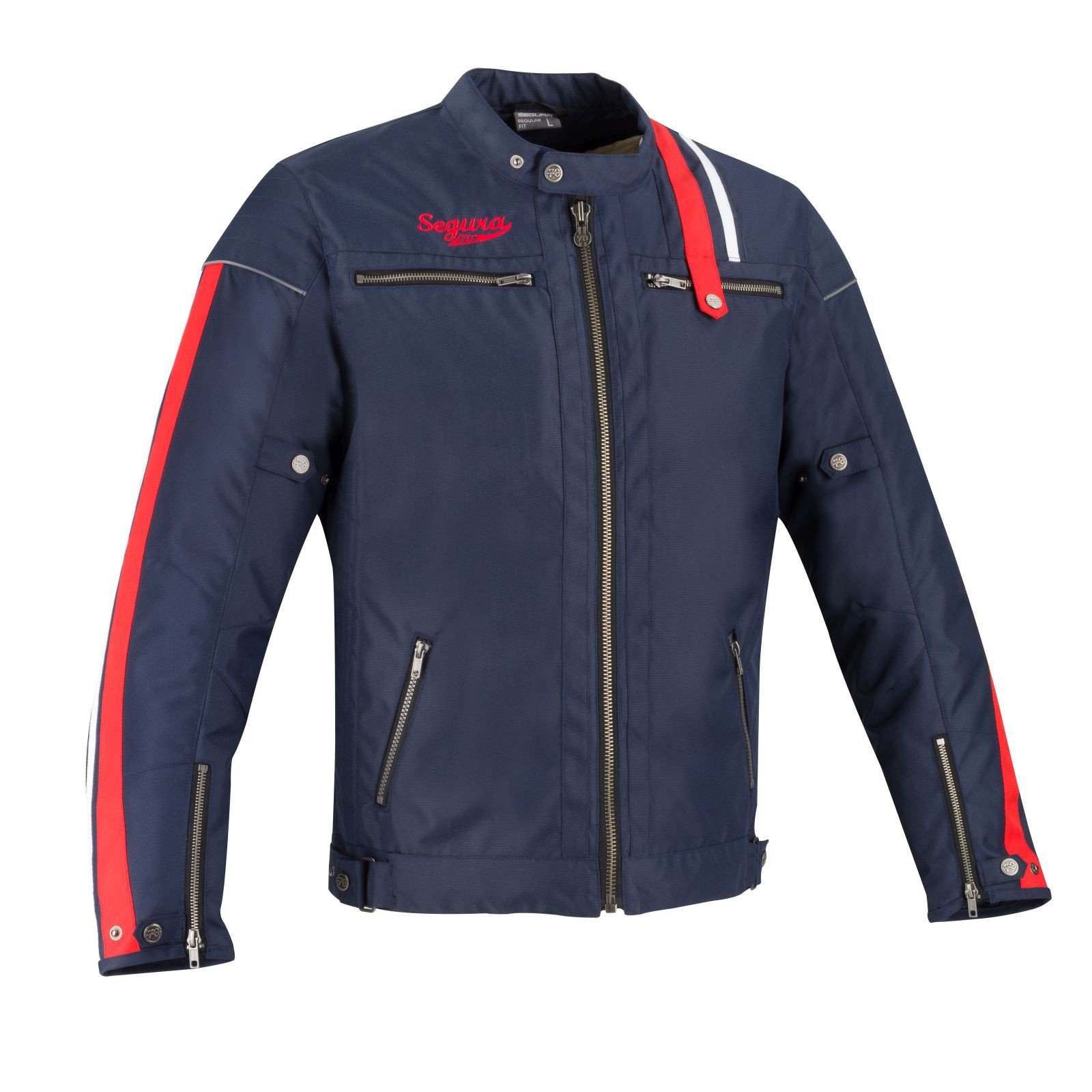 Image of Segura Brooster Jacket Navy Red White Size S ID 3660815146576