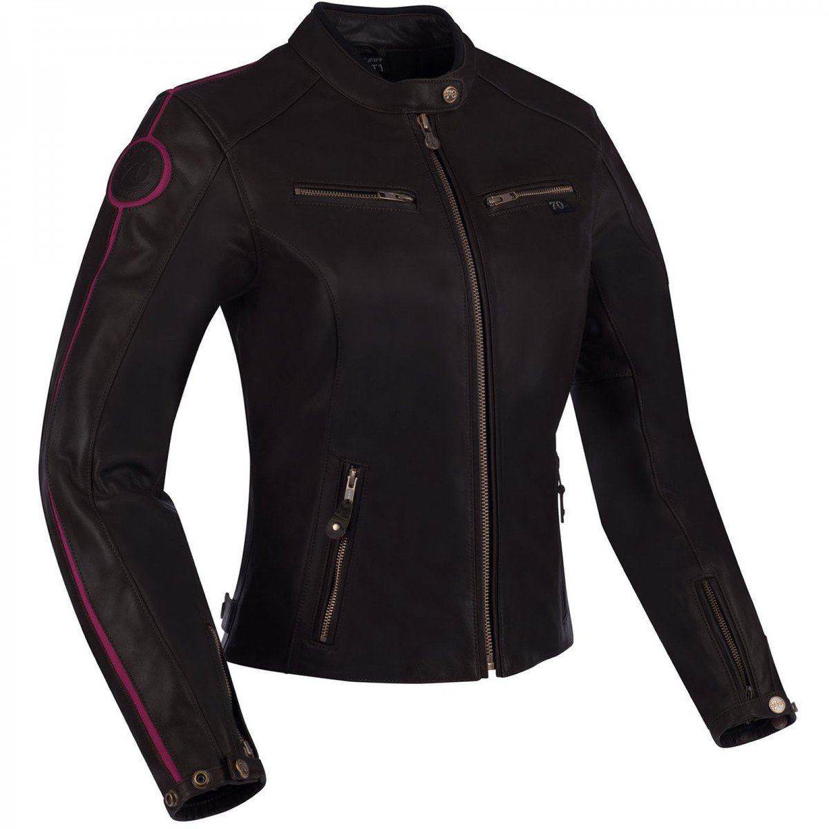 Image of Segura Lady Devon Jacket Black Burgundy Red Talla T5