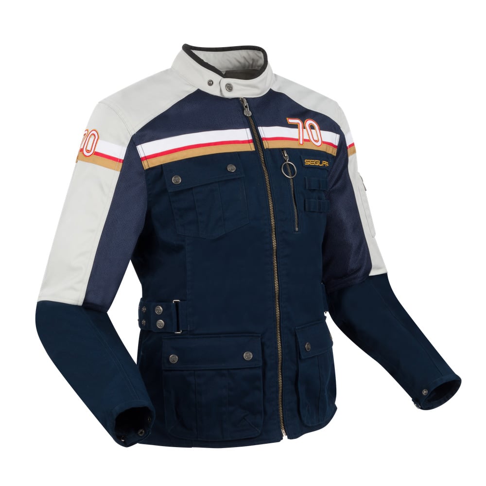 Image of Segura Mojo Jacket Navy Blue Gray Talla M