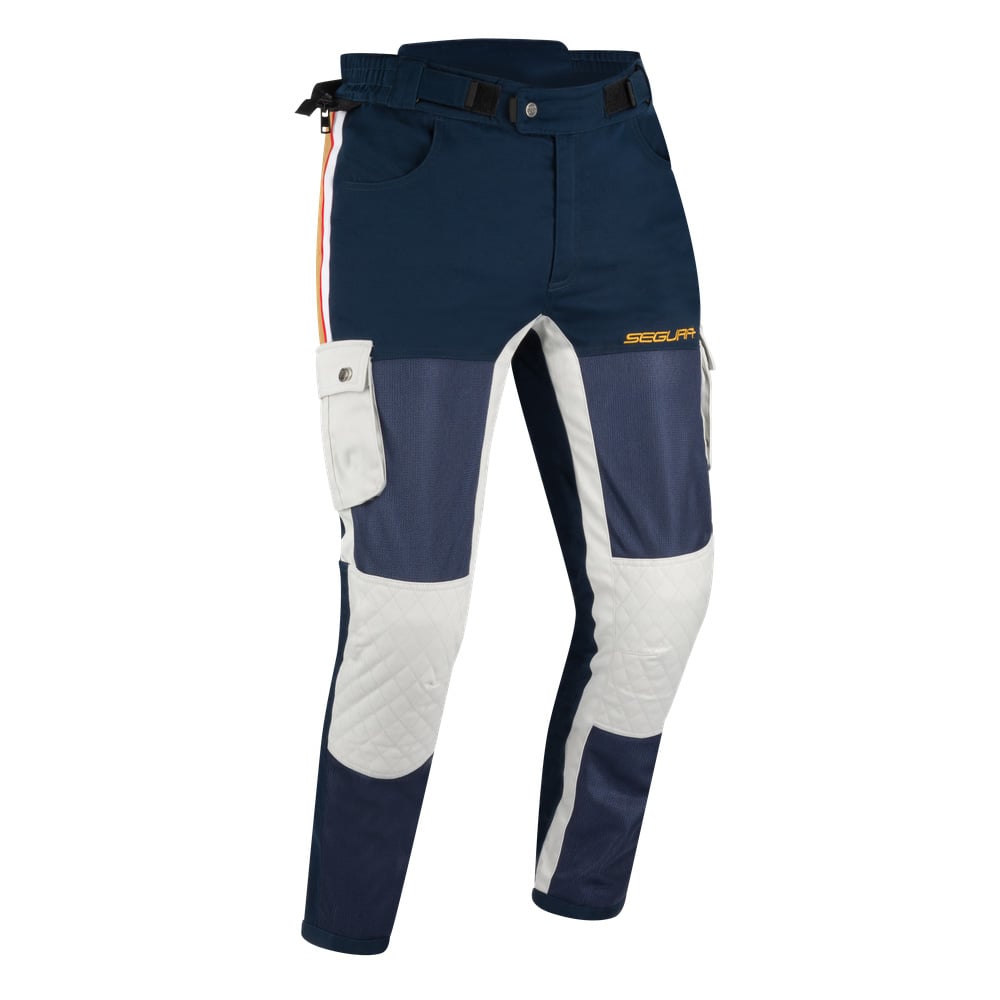Image of Segura Mojo Navy Blue Grey Trousers Size L ID 3660815174135