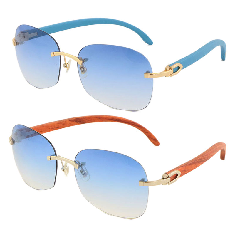 Image of Selling Fashion High Quality Metal Larger Square Men Wooden Sunglasses Wood Glasses T8100907 Frames Driving glasses Mens Women Eyeglasses Ma