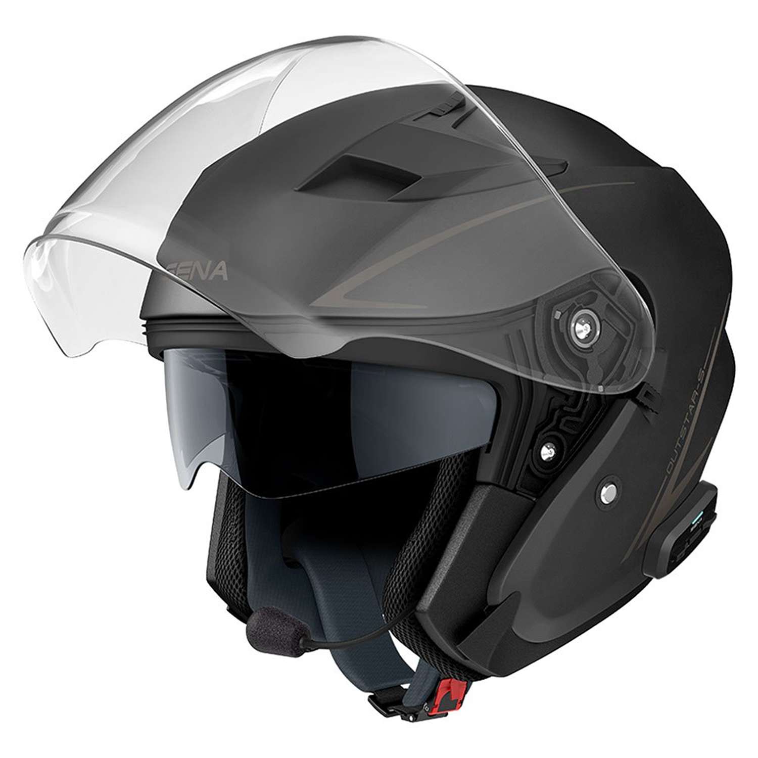 Image of Sena Helmet Outstar S Matt Black Talla XL