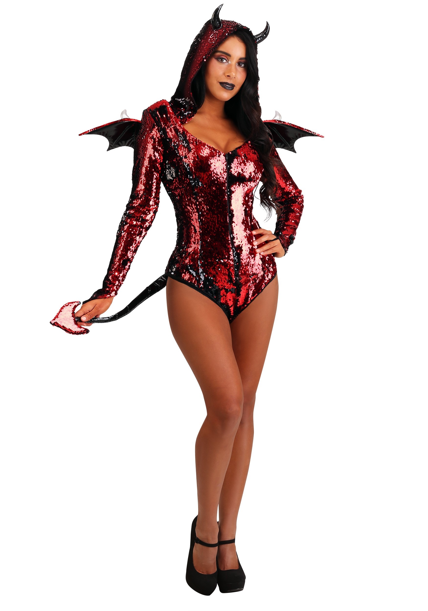Image of Sequined Devil Women's Costume ID FUN6380AD-XS