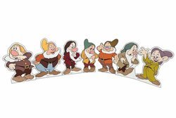 Image of Seven Dwarfs Group Cardboard Cutout
