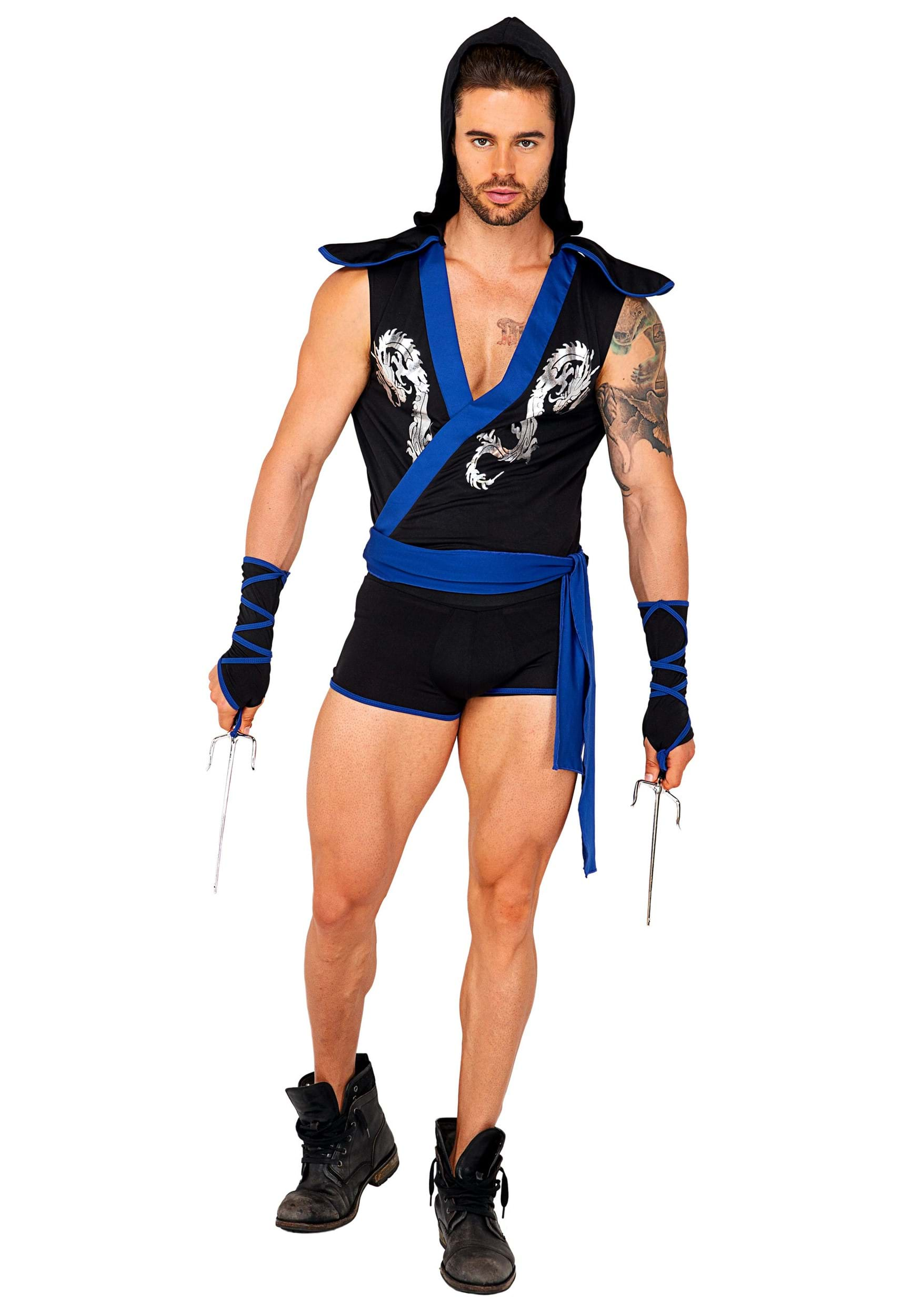 Image of Sexy Men's Ninja Warrior Costume ID RO5092-XL