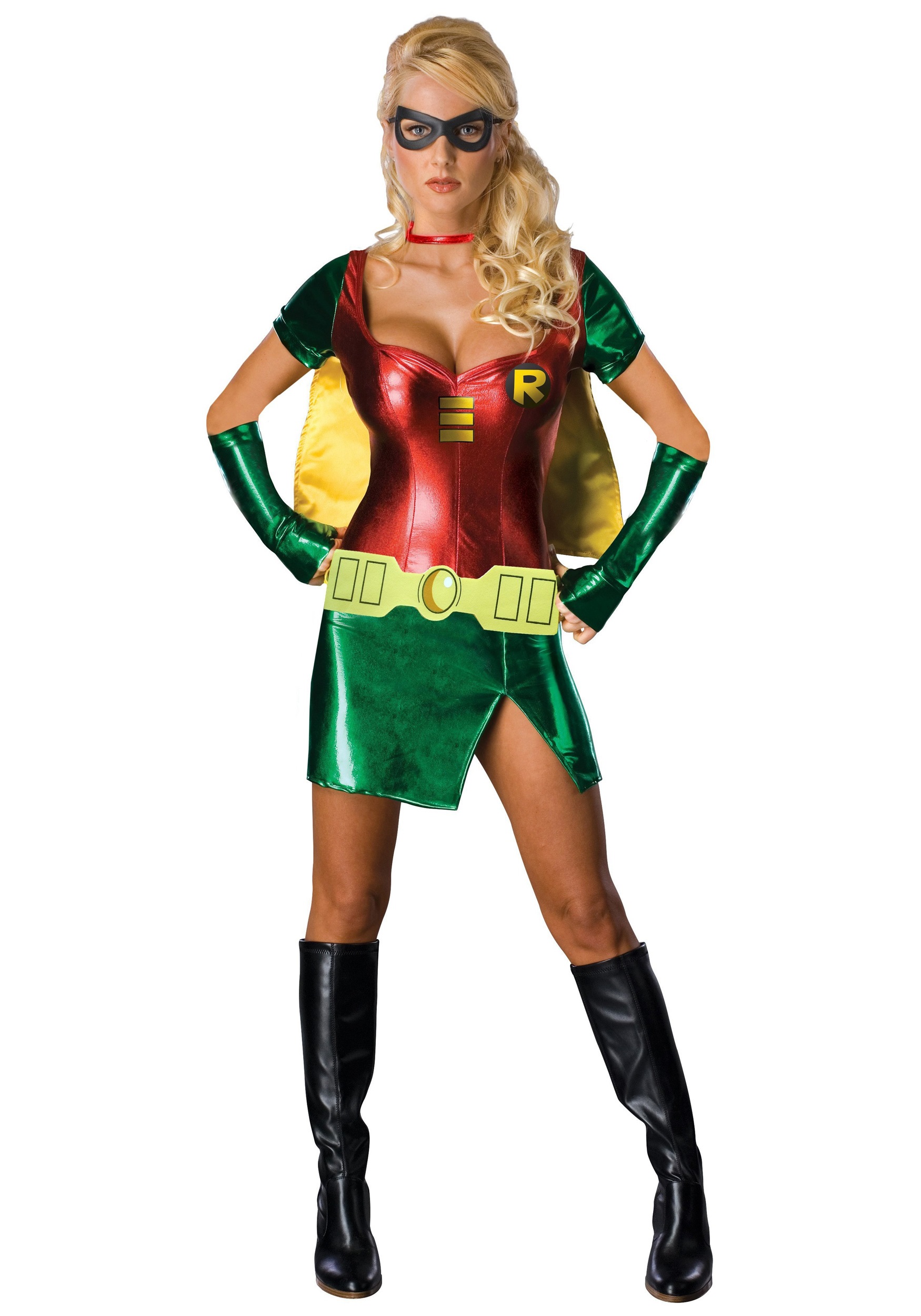 Image of Sexy Robin Girl Costume w/ Mask ID RU888897-XS