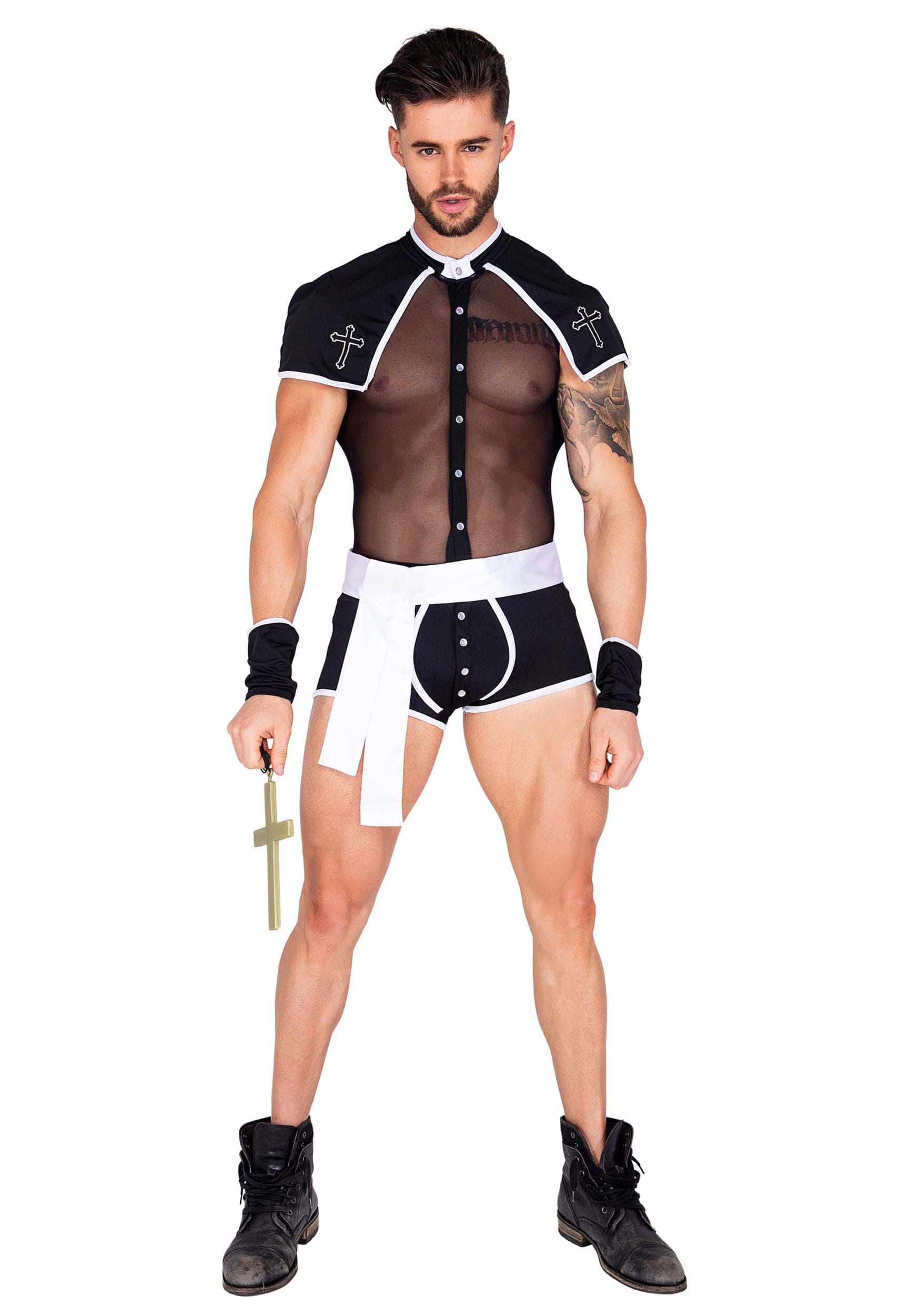 Image of Sexy Sinful Confession Men's Costume ID RO5029-L