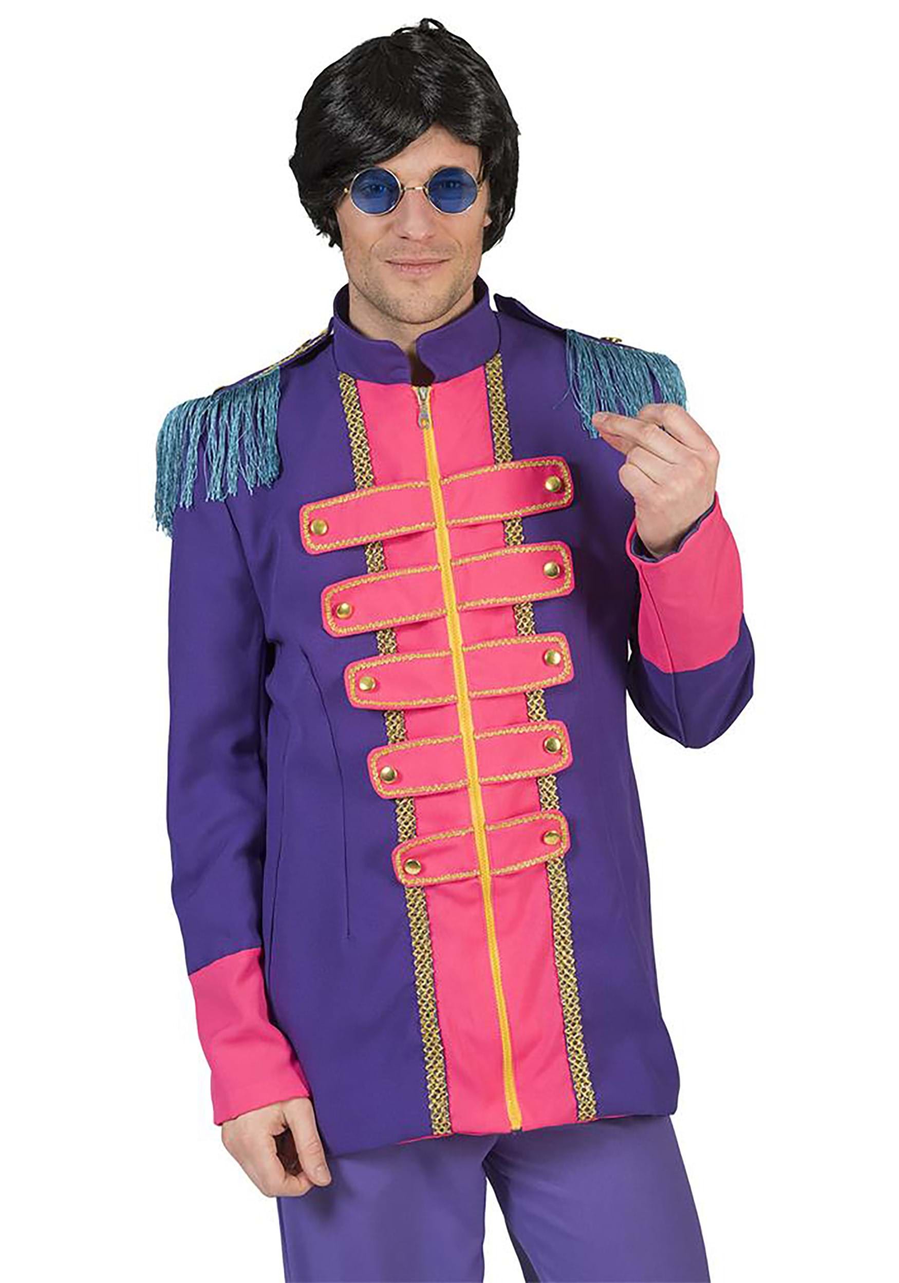 Image of Sgt Pepper Album Inspired Purple Jacket | Costume Jackets ID FY608374-L