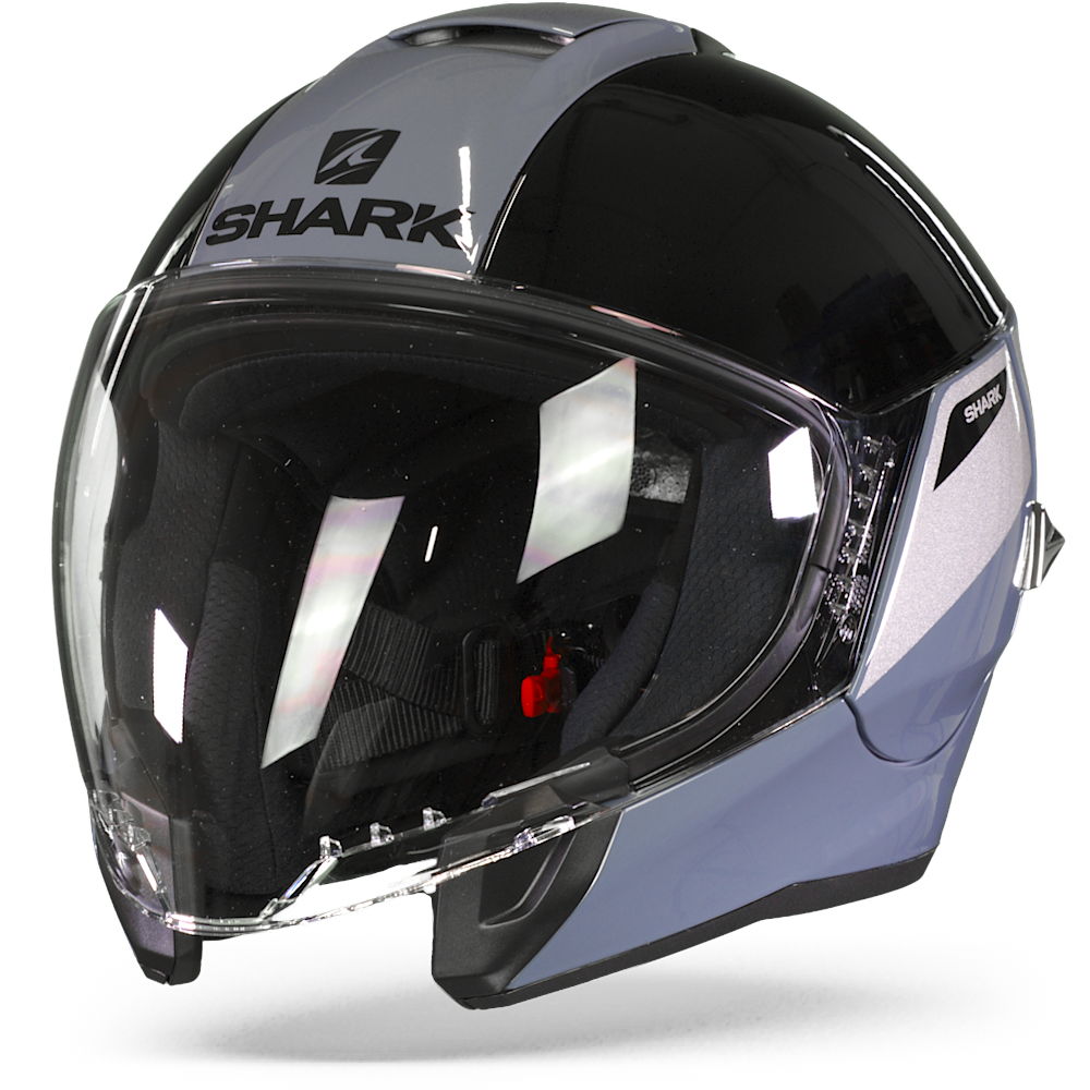 Image of Shark Citycruiser Karonn Silver Silver Black SSK Jet Helmet Talla XS