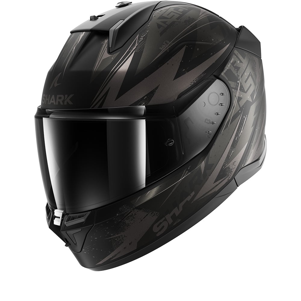 Image of Shark D-Skwal 3 Blast-R Mat Black Anthracite Anthracite KAA Full Face Helmet Size 2XL ID 3664836671741