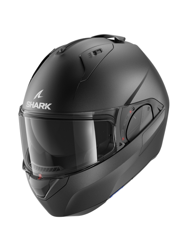 Image of Shark Evo ES Blank Mat Gun Metal Mat A06 Modular Helmet Size S ID 3664836647890