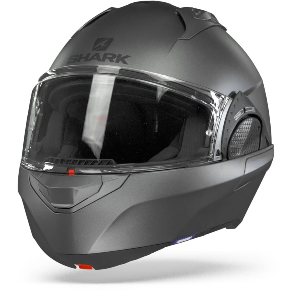 Image of Shark Evo GT Blank Mat Anthracite Modular Helmet Size KS EN