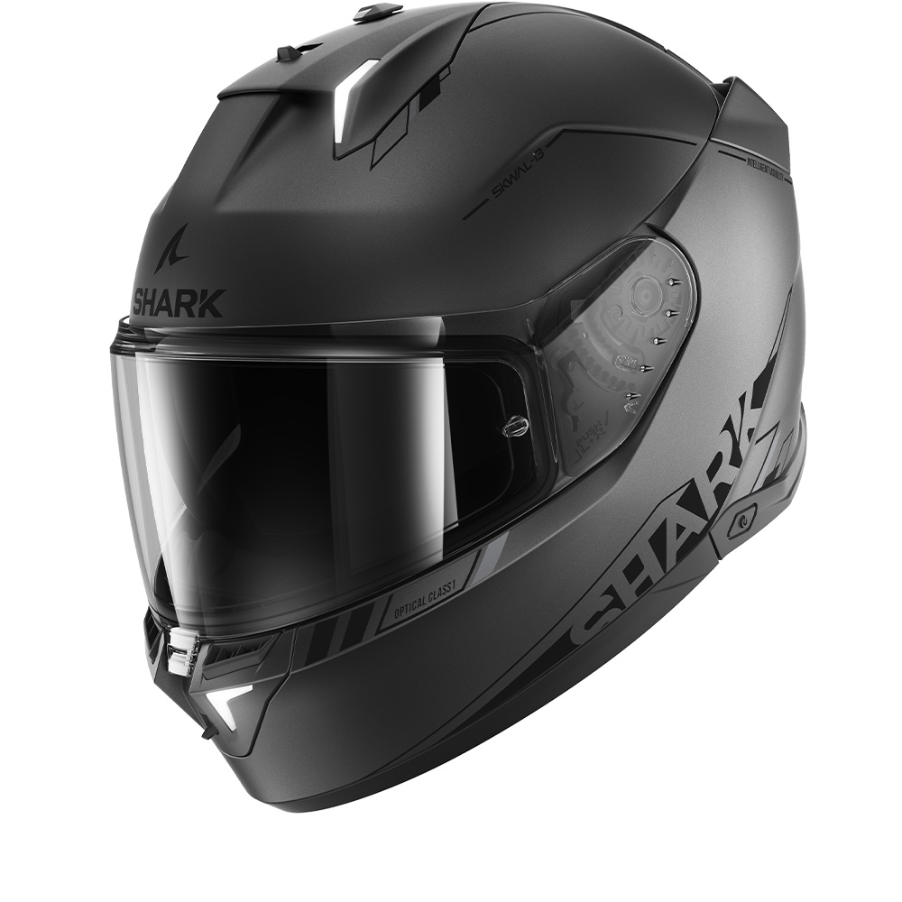 Image of Shark SKWAL i3 Blank SP Mat Anthracite Black Silver AKS Full Face Helmet Size XL ID 3664836670263