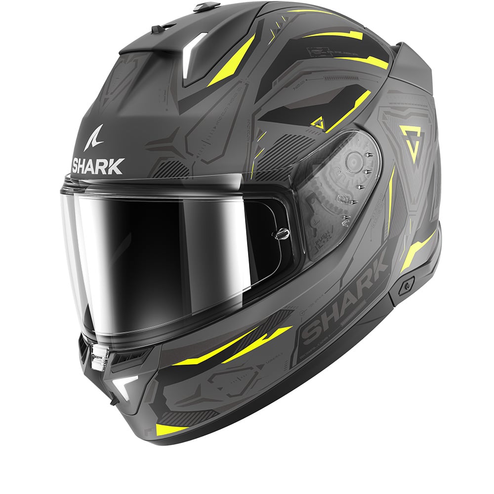 Image of Shark SKWAL i3 Linik Mat Anthracite Yellow Black AYK Full Face Helmet Size L EN