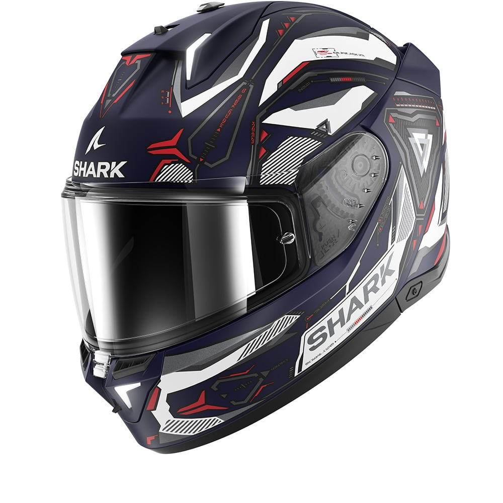 Image of Shark SKWAL i3 Linik Mat Blue White Red BWR Full Face Helmet Size M EN