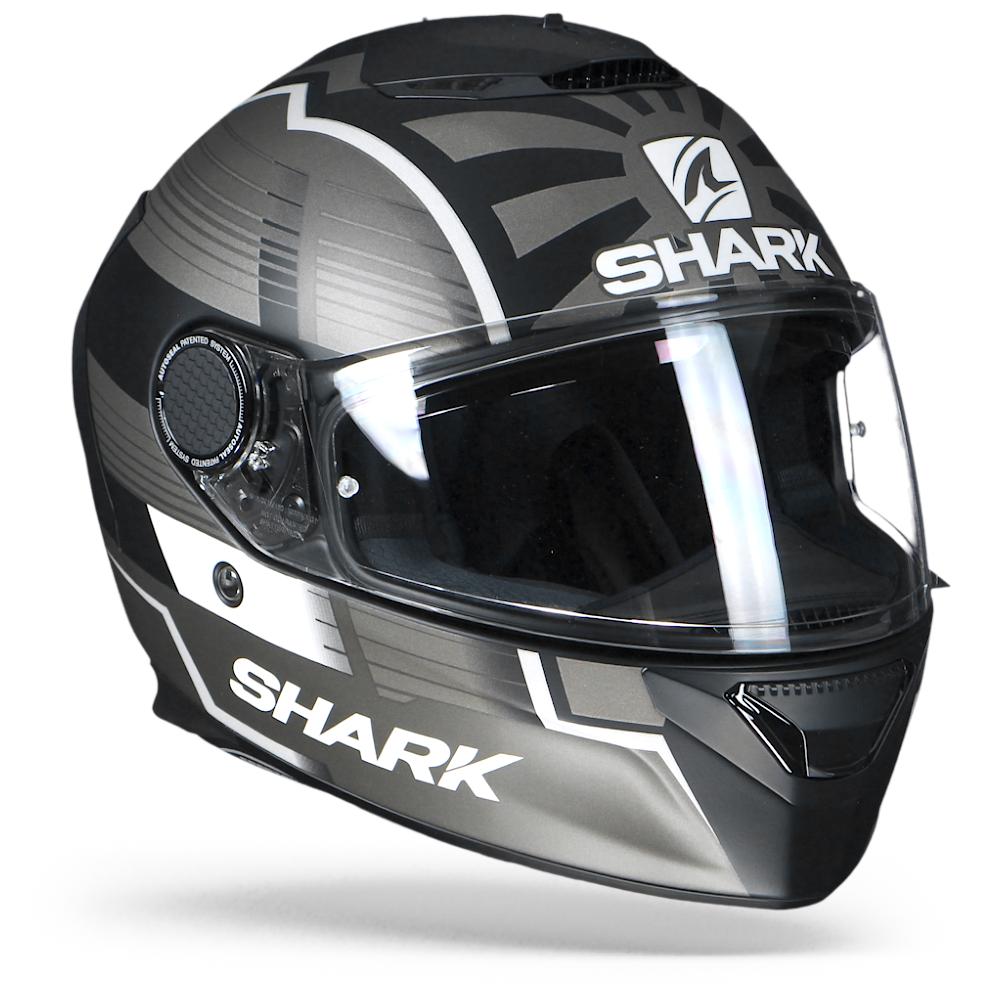 Image of Shark Spartan 12 Zarco Malaysian GP KAS Mat Noir Argent Casque Intégral Taille S