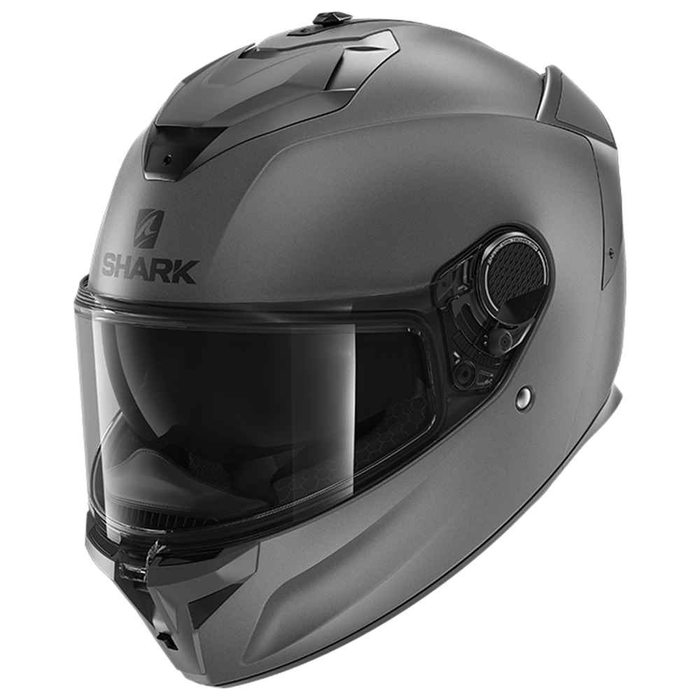 Image of Shark Spartan GT Blank Mat Bcl Micr Anthracite Mat Ama Full Face Helmet Size S ID 3664836601496