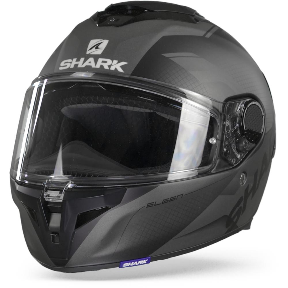 Image of Shark Spartan GT Elgen KAA Matt Black Anthracite Anthracite Full Face Helmet Size XL EN