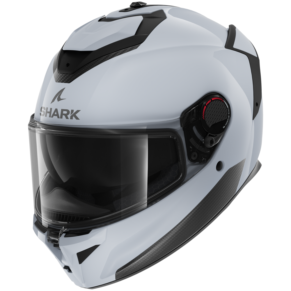 Image of Shark Spartan GT Pro Blank Light White Glossy W03 Full Face Helmet Size 2XL EN