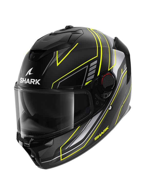 Image of Shark Spartan GT Pro Toryan Mat Black Yellow Anthracite KYA Full Face Helmet Talla 2XL