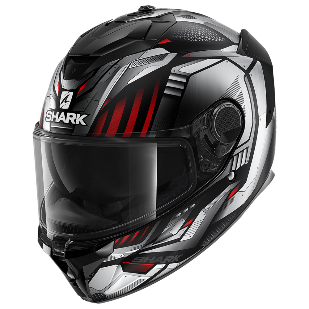 Image of Shark Spartan GT Replikan Mat Bcl Micr Black Chrom Silver Kus Full Face Helmet Size XS ID 3664836605135