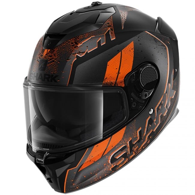 Image of Shark Spartan GT Ryser Mat Black Anthracite Orange Full Face Helmet Talla 2XL