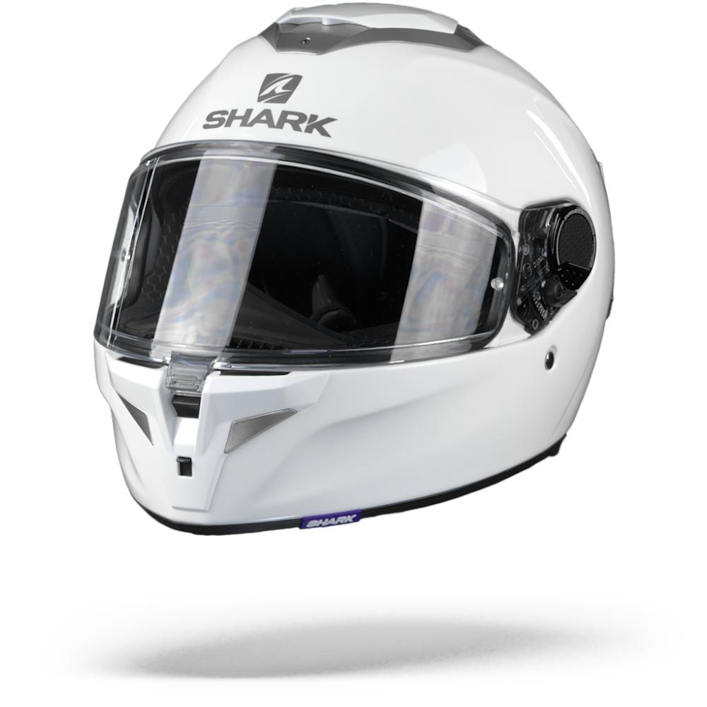 Image of Shark Spartan GT WHU Blank White Azur Full Face Helmet Size XL ID 3664836408736