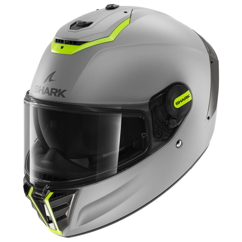 Image of Shark Spartan RS Blank Mat Sp Silver Yellow Silver SYS Full Face Helmet Size XS ID 3664836566153