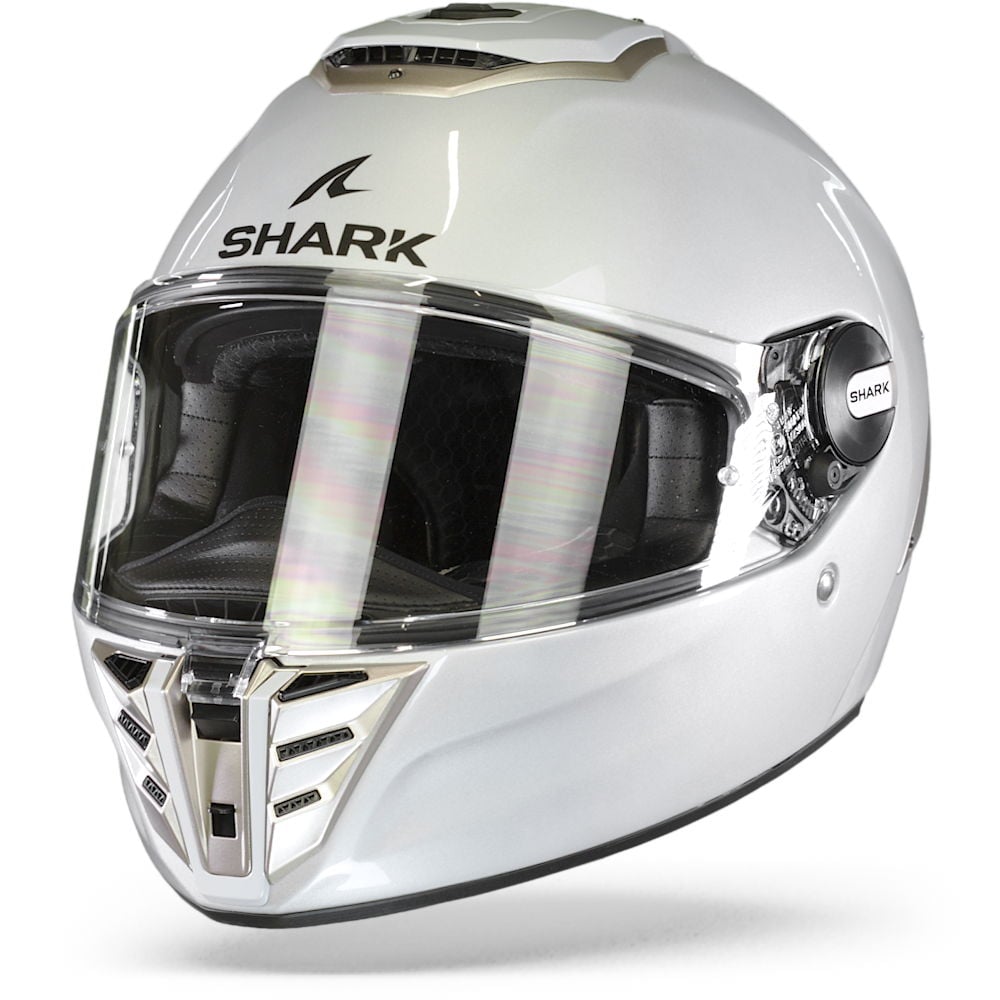 Image of Shark Spartan RS Blank White Silver Glossy W01 Full Face Helmet Size L EN