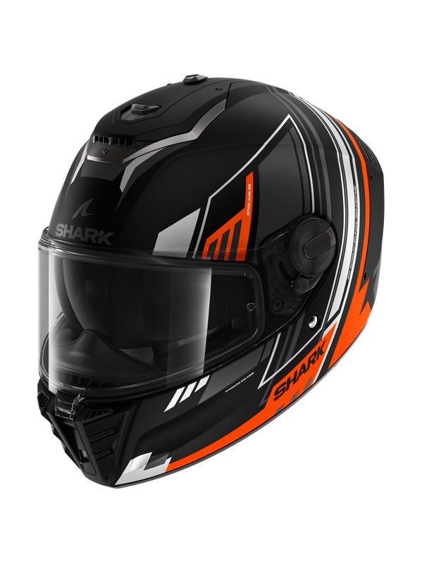 Image of Shark Spartan RS Byhron Mat Black Orange Chrom KOU Full Face Helmet Size 2XL EN