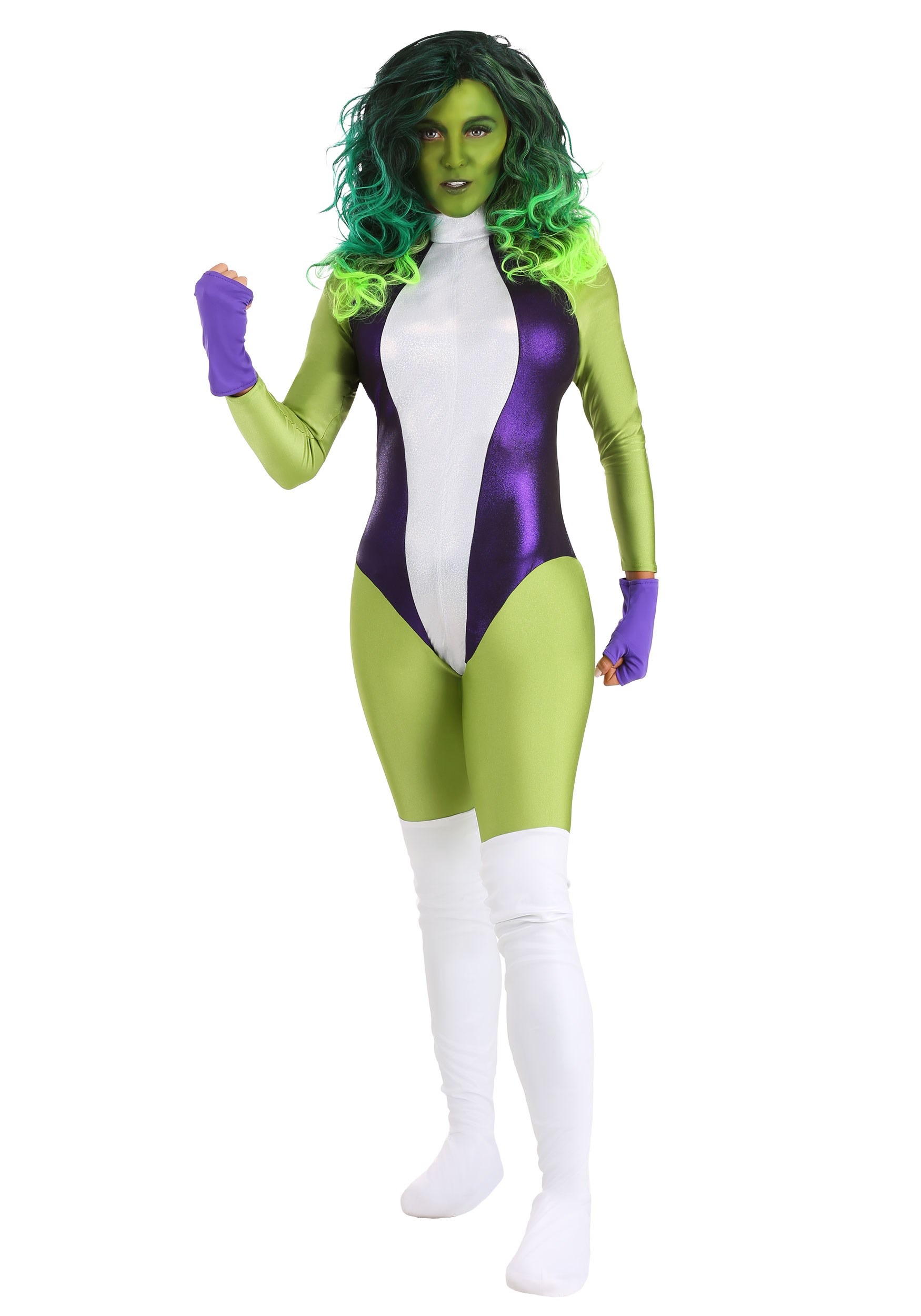 Image of She Hulk Deluxe Women's Costume ID RU701751-XS