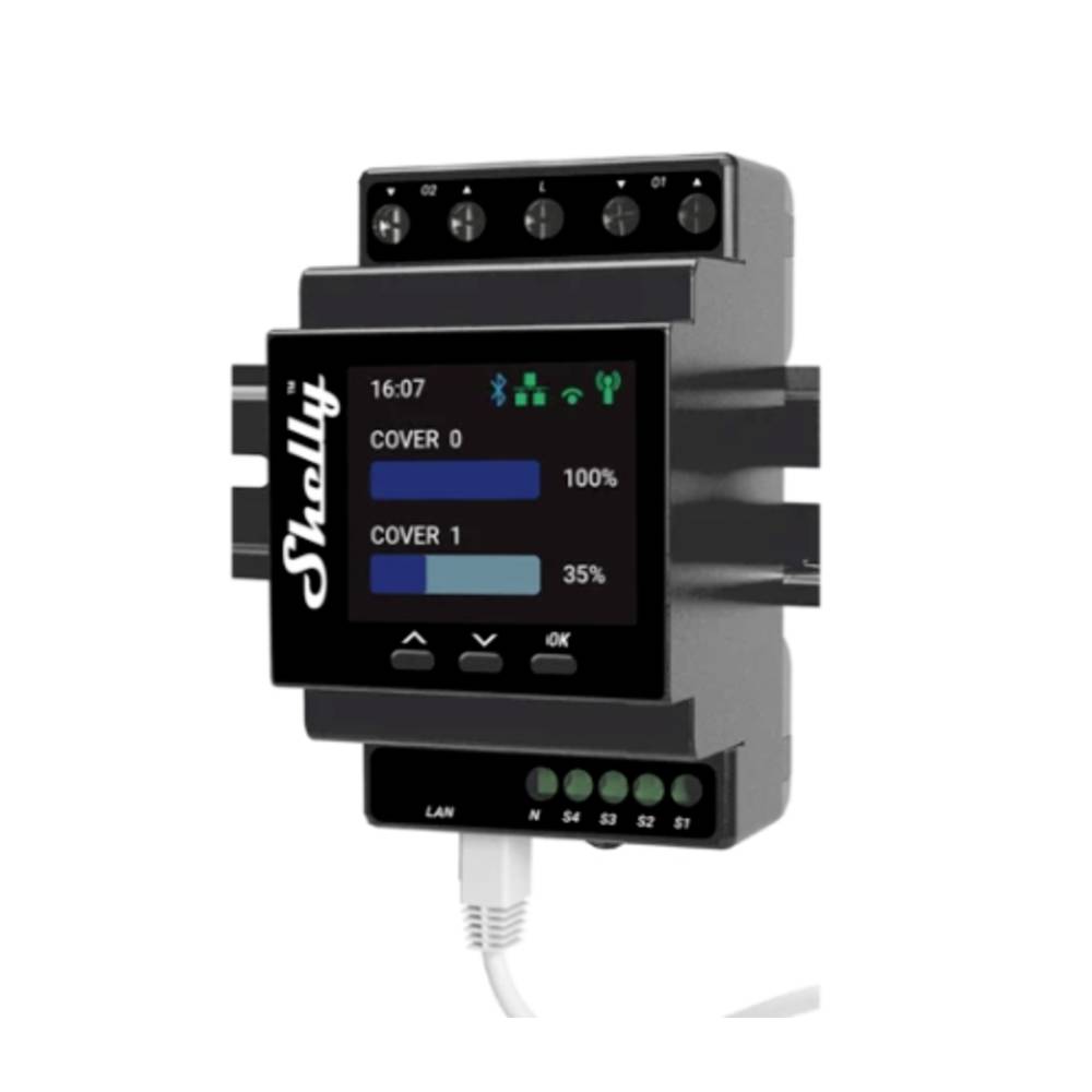 Image of Shelly Pro Dual Cover & Shutter PM Control unit Bluetooth Wi-Fi