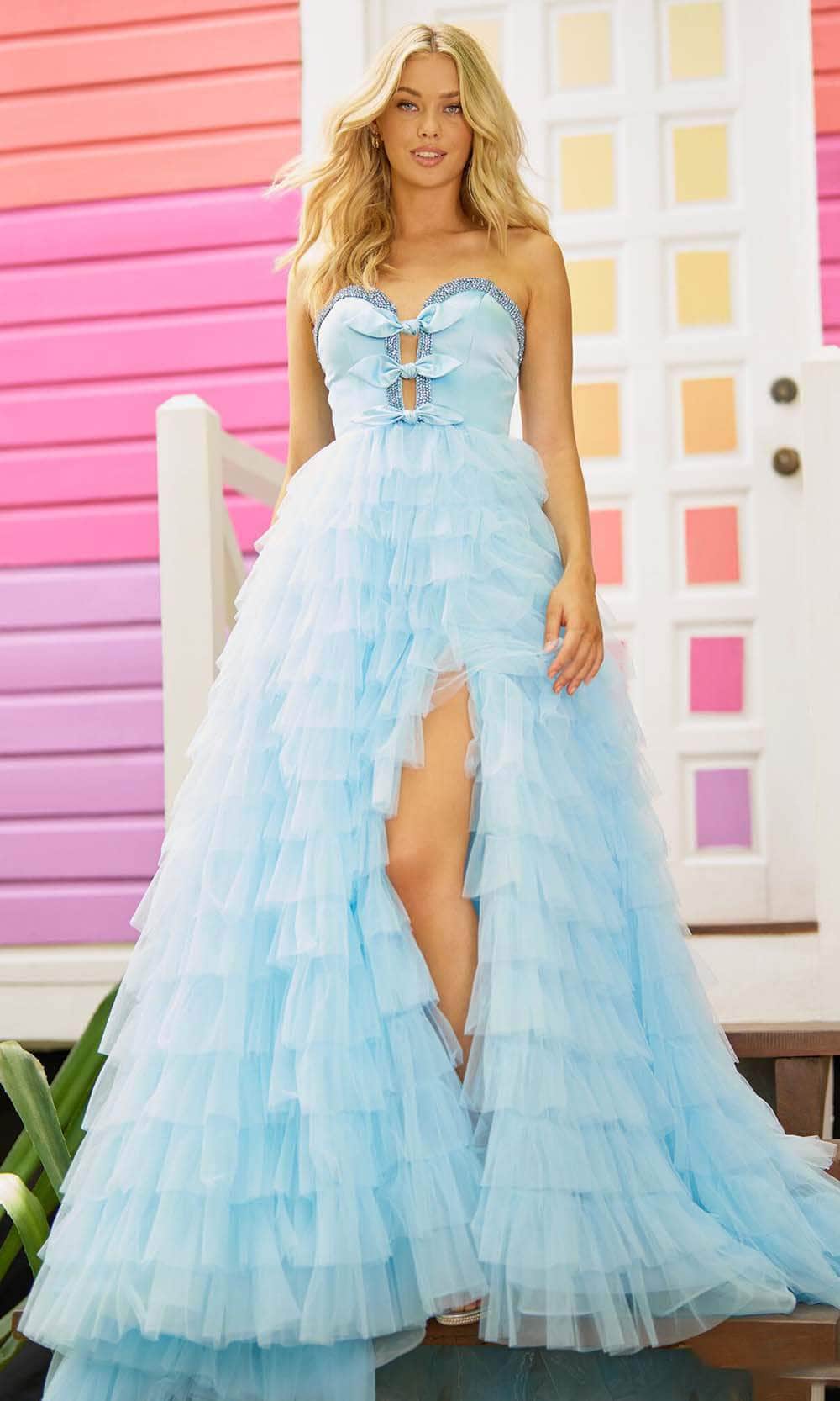 Image of Sherri Hill 56012 - Bows A-Line Prom Dress