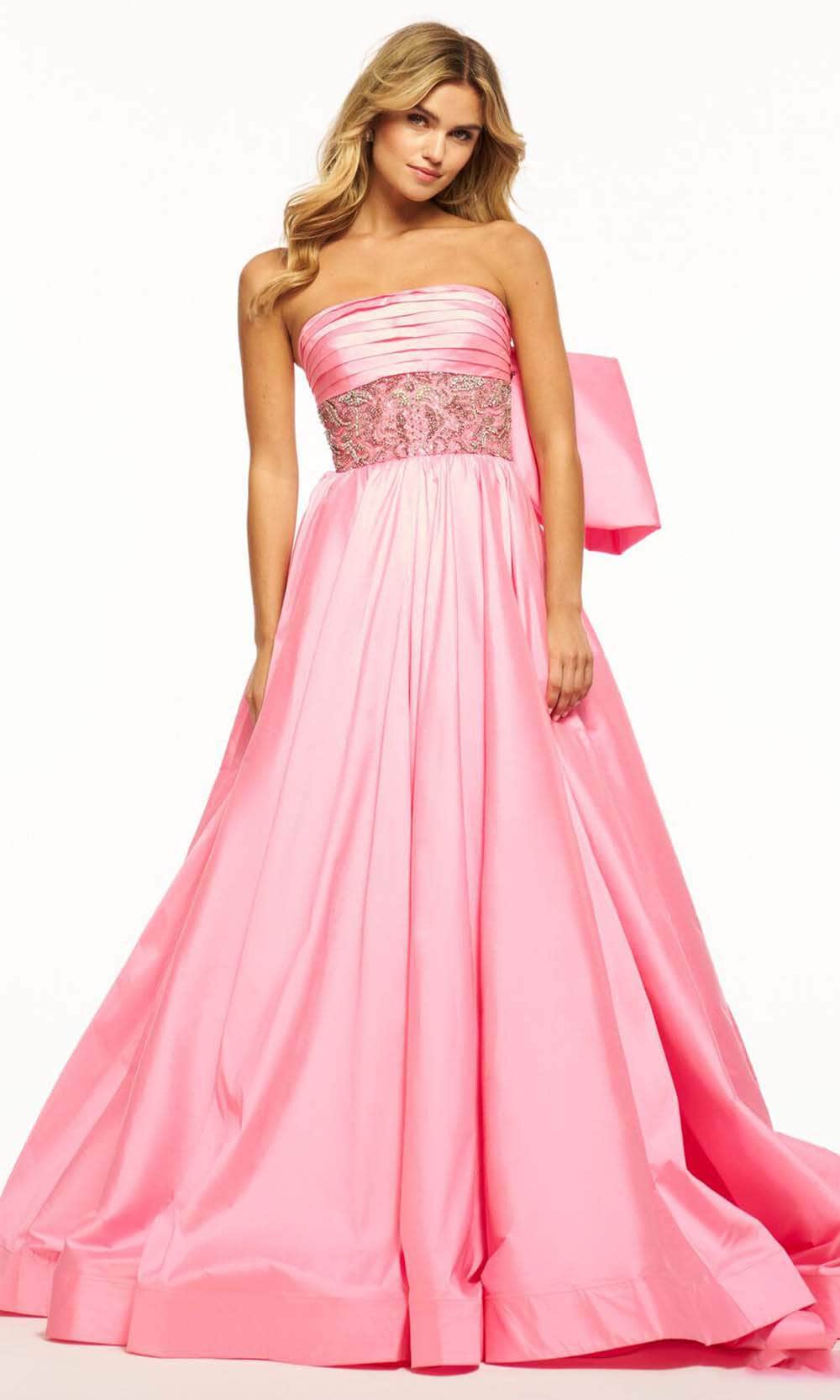 Image of Sherri Hill 56016 - Strapless Beaded Waistband Prom Gown