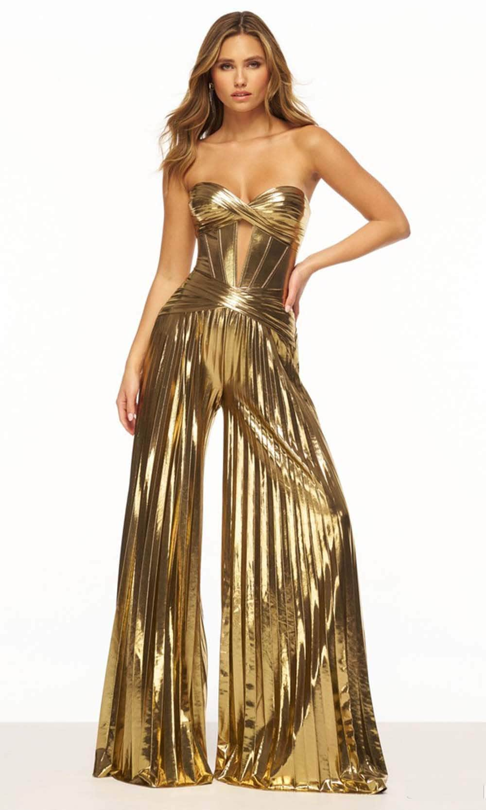 Image of Sherri Hill 56404 - Pleated Jumpsuit